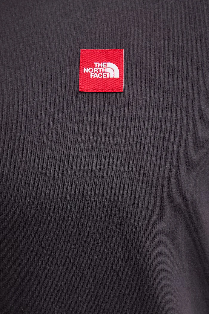 The North Face Памучна тениска Redbox в сиво с апликация NF0A8EG50SA1