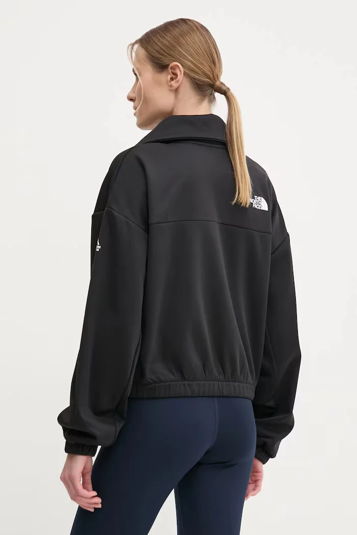 The North Face Спортен суичър Fleece interest в черно с изчистен дизайн NF0A8BFPJK31