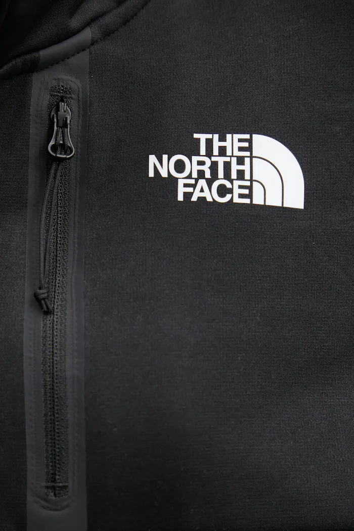The North Face Спортен суичър Fleece interest в черно с изчистен дизайн NF0A8BFPJK31