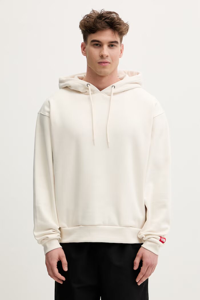 The North Face суичър с качулка мъжки Redbox бежов NF0A8EFZQLI1