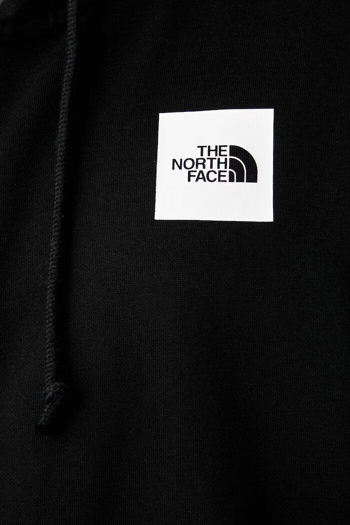 The North Face суичър с цип и качулка мъжки с памук Box Regular черен NF0A8JAZJK31