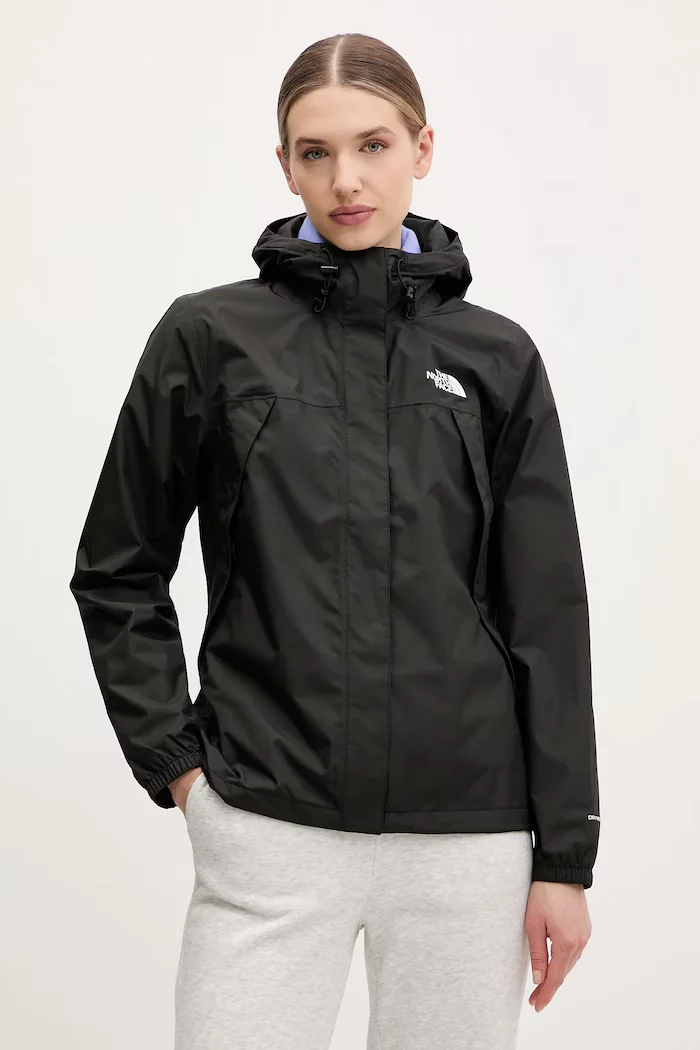 The North Face Яке Antora Rain в черно преходен модел NF0A8BKDJK31