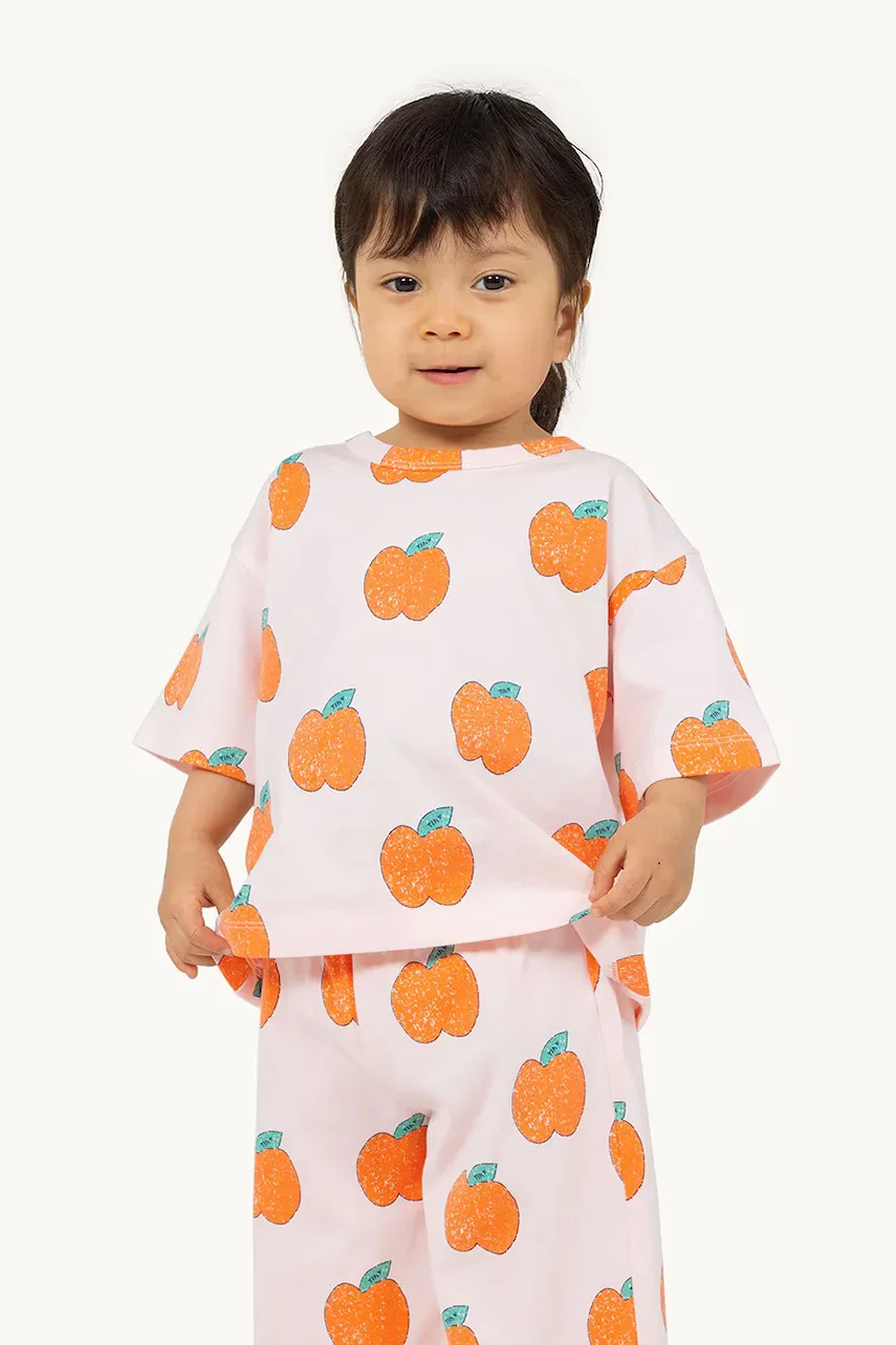 Tinycottons Бебешка памучна тениска APPLES BABY TEE