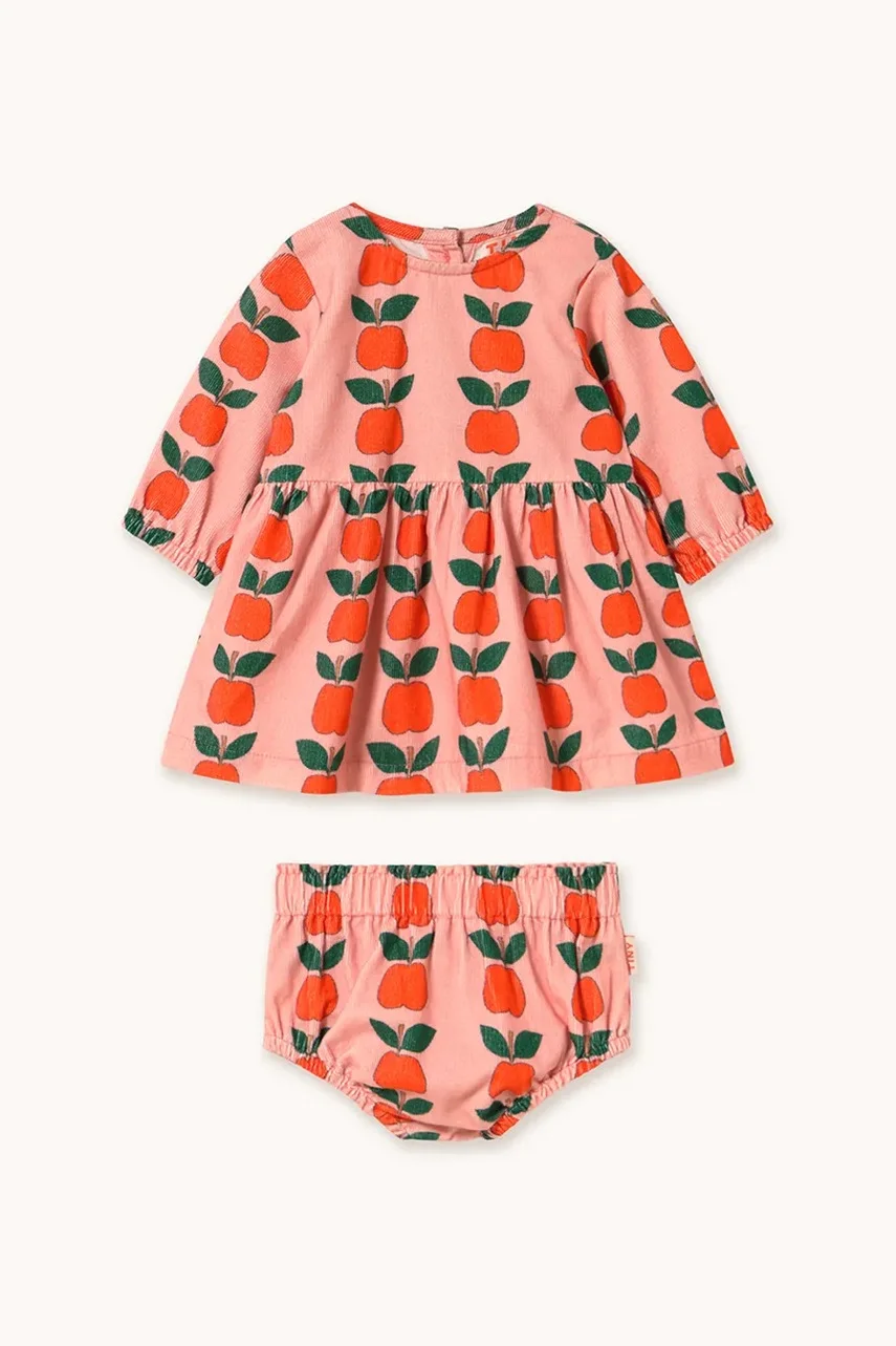 Tinycottons Бебешка рокля APPLES BABY SET