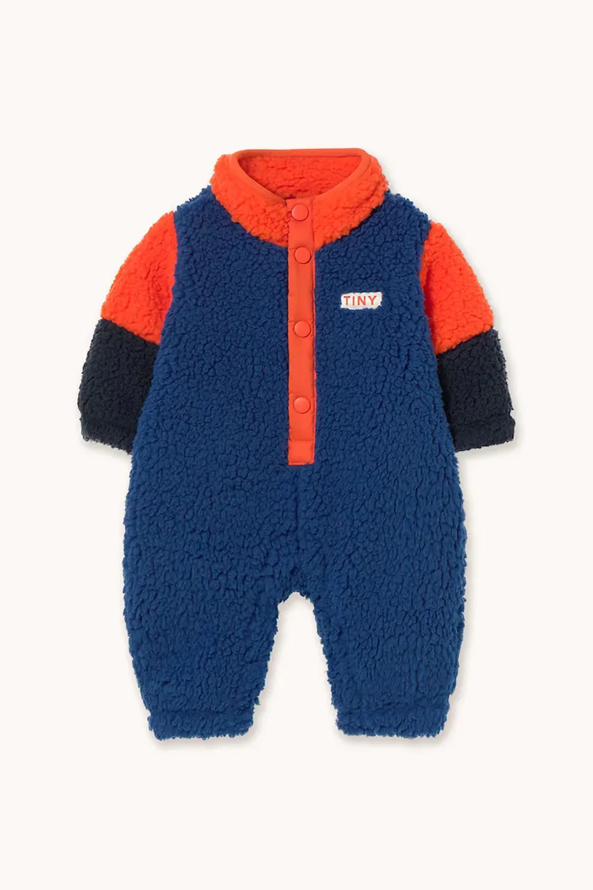 Tinycottons Бебешки гащеризон COLOR BLOCK POLAR SHERPA ONE-PIECE