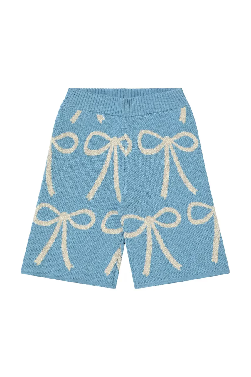 Tinycottons Бебешки памучен панталон BOWS BABY KNITTED PANT