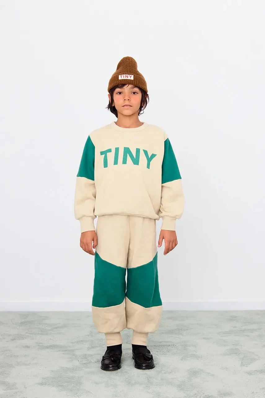 Tinycottons Детски памучен суичър TINY COLOR BLOCK SWEATSHIRT