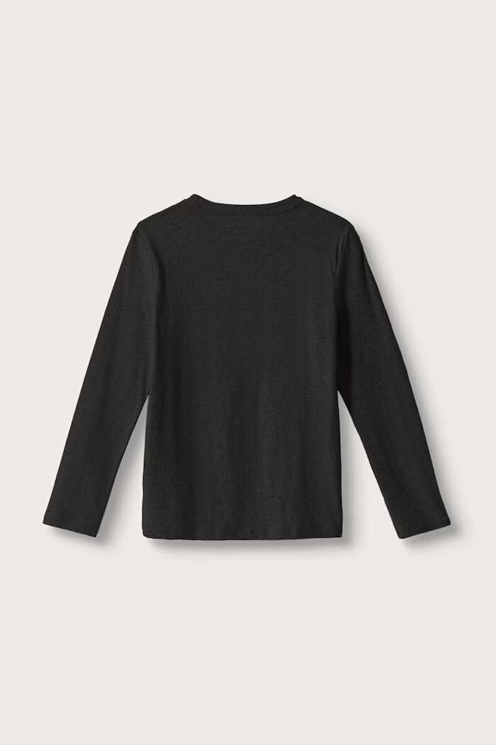 Tommy Hilfiger блуза с дълги ръкави за деца от памук черна UB0UB00309