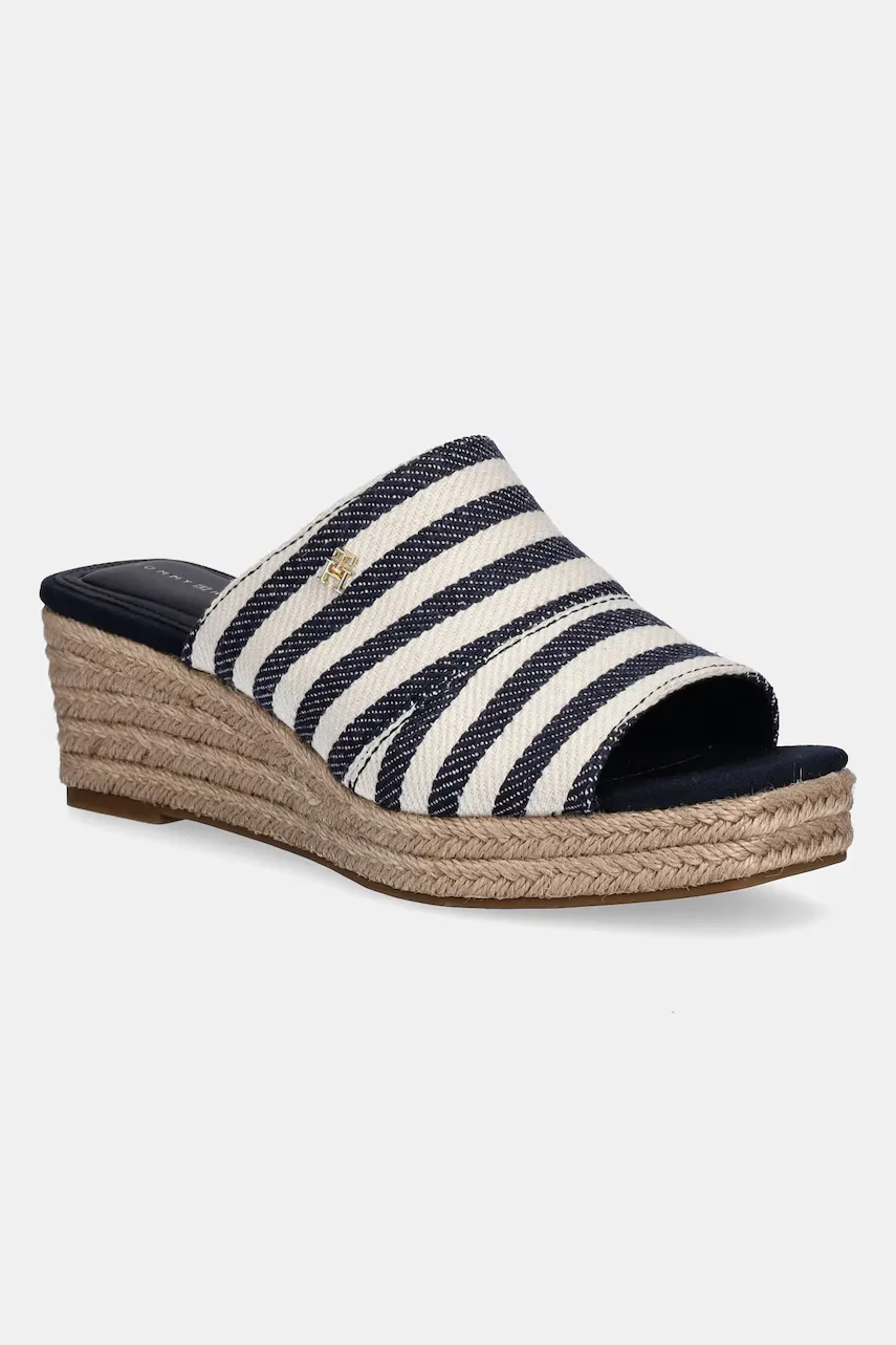 Tommy Hilfiger Чехли NAUTICAL STRIPES ESPADRILLE MULE