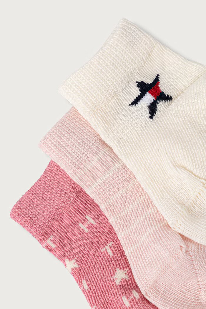 Tommy Hilfiger чорапи за бебе 3 броя розови 701241846