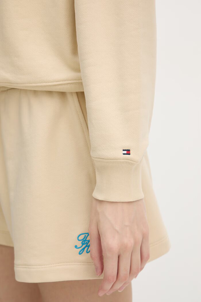 Tommy Hilfiger дамски суичър бежов WW0WW49258