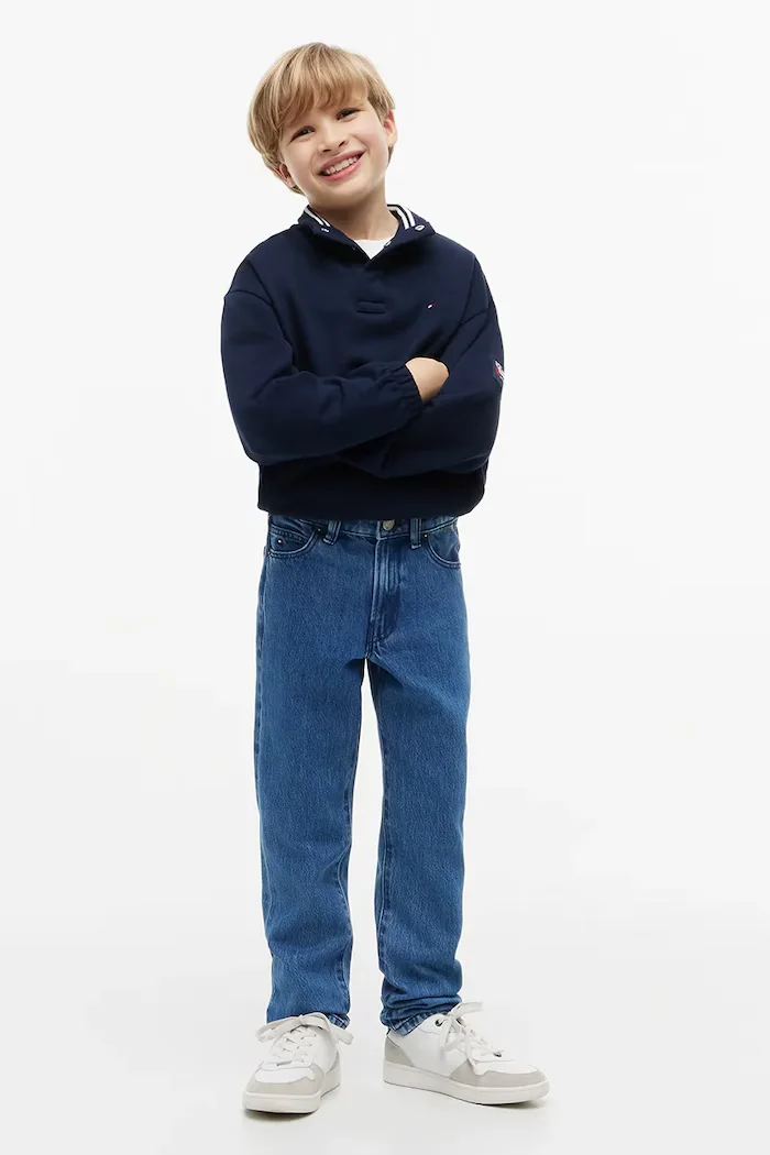 Tommy Hilfiger дънки straight за деца STRAIGHT сини KB0KB10467