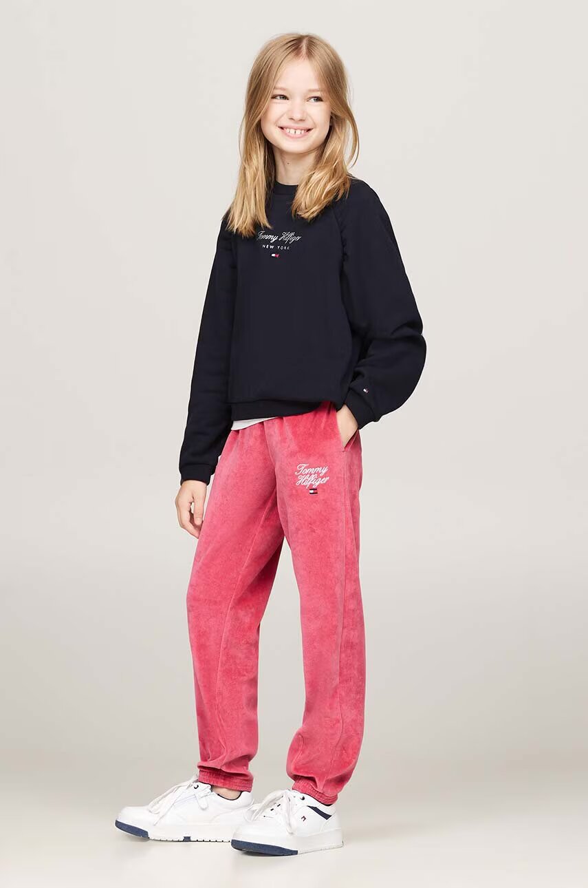 Tommy Hilfiger Детски спортен панталон TH SCRIPT VELOUR PANT