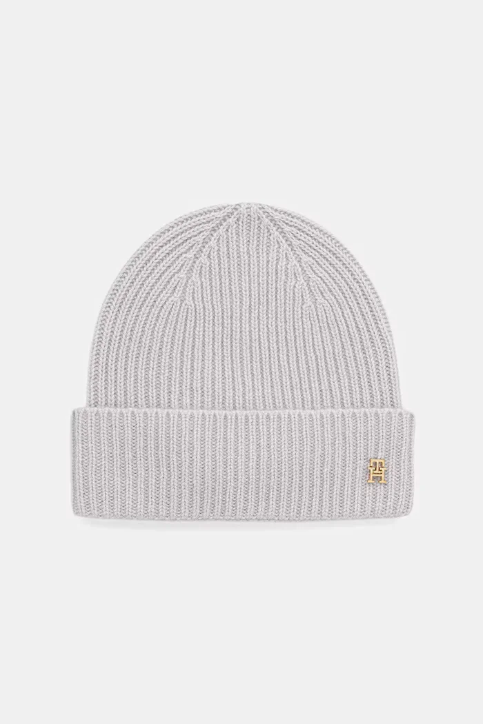 Tommy Hilfiger Кашмирена шапка в сиво AW0AW17772