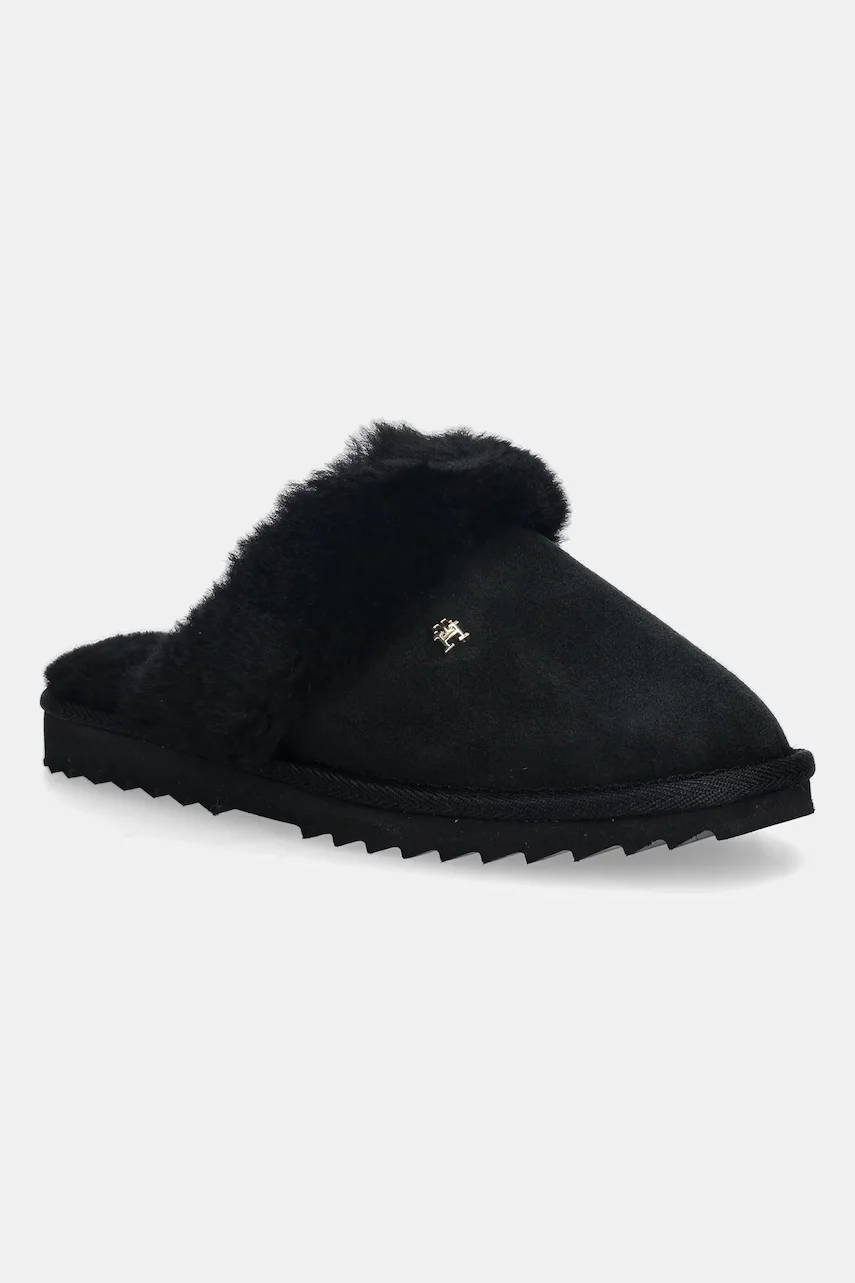 Tommy Hilfiger Кожени чехли TH SHEARLING HOUSE SHOE