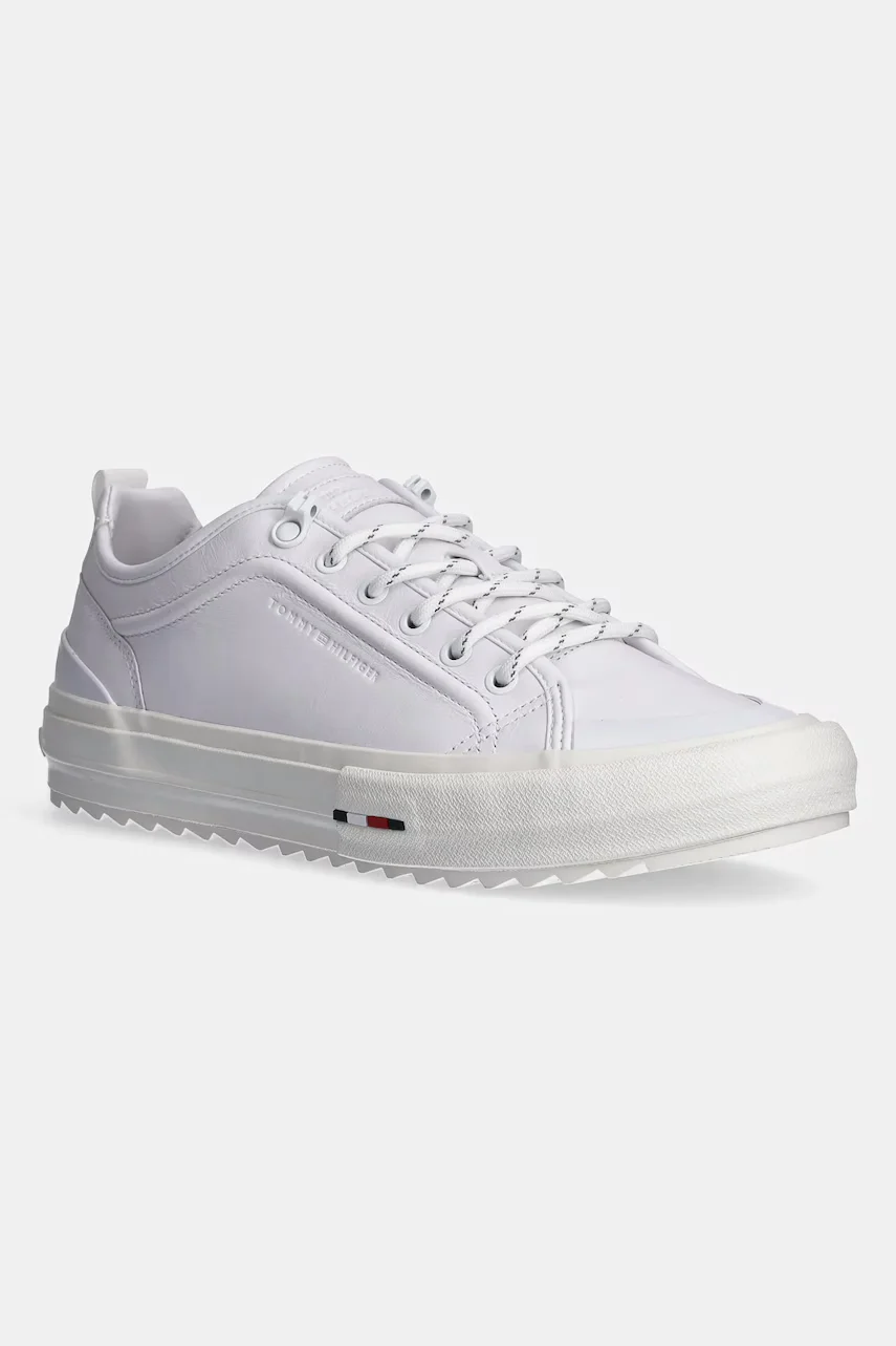 Tommy Hilfiger Кожени маратонки TH HI VULC CLEAT LOW LTH