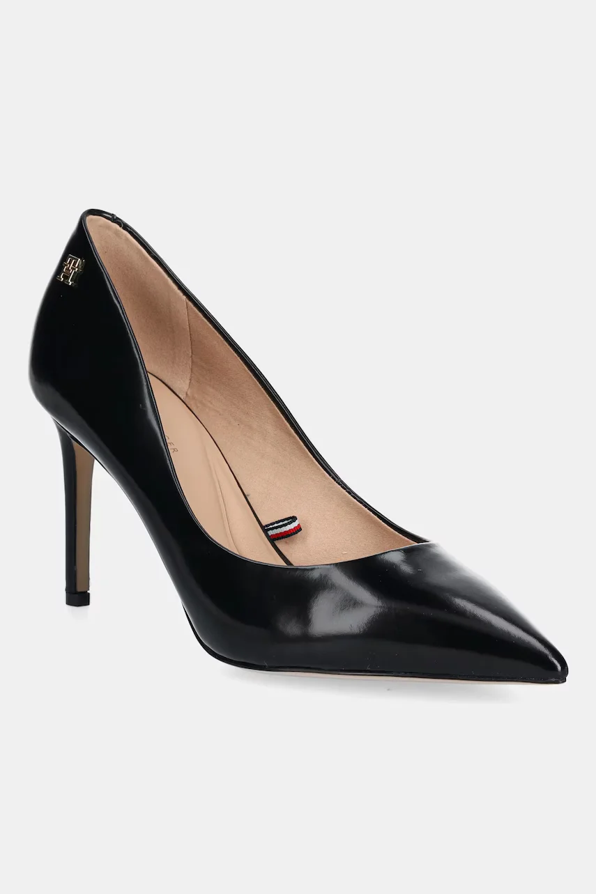 Tommy Hilfiger Кожени обувки с тънък ток CLOSED PUMP ABRASIVATO