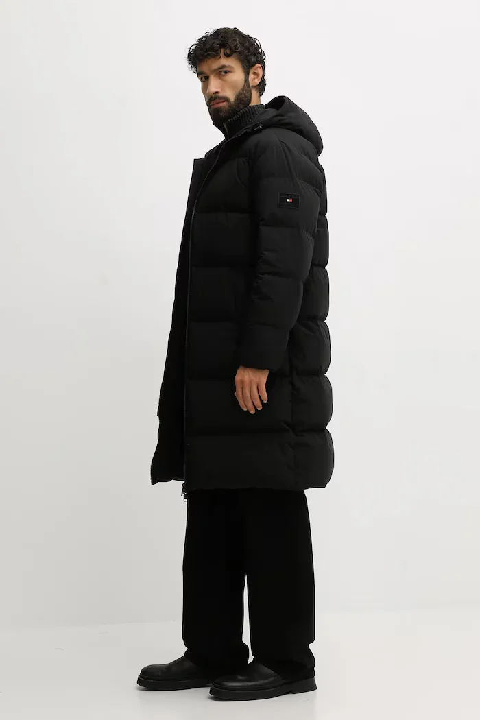 Tommy Hilfiger Пухено яке в черно зимен модел MW0MW40628