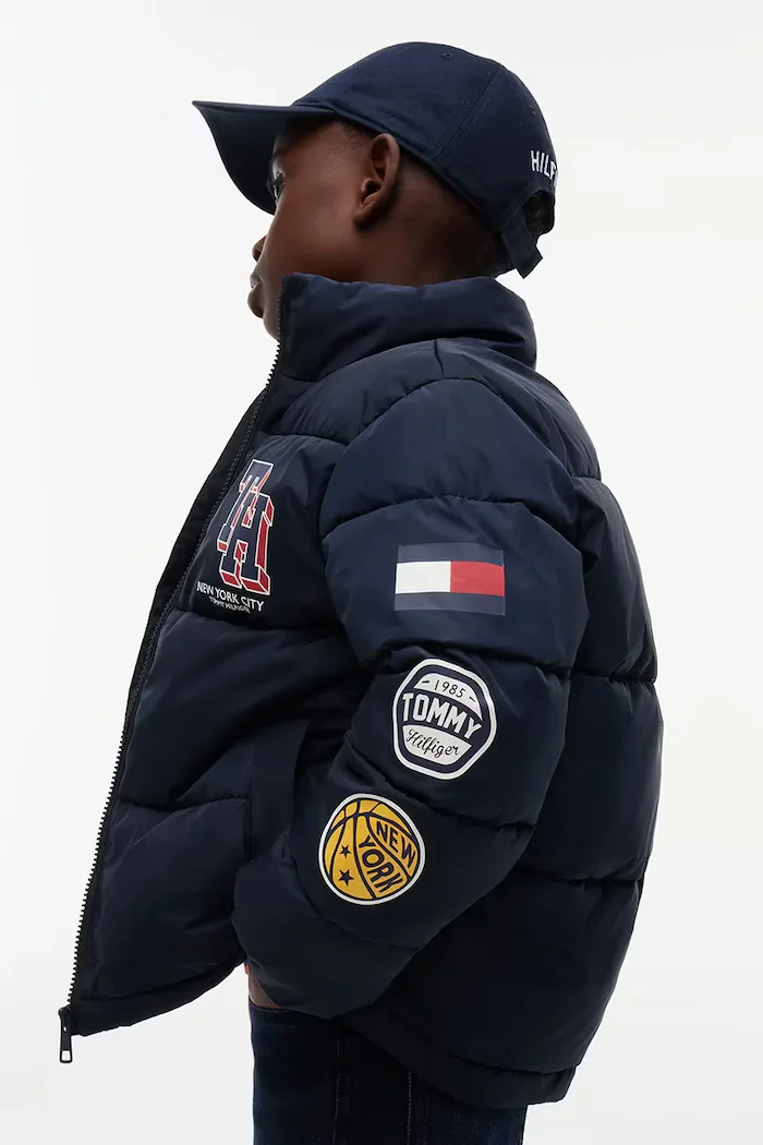 Tommy Hilfiger пухено яке за деца тъмносиньо KB0KB10616