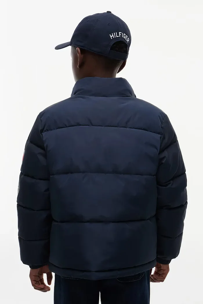 Tommy Hilfiger пухено яке за деца тъмносиньо KB0KB10616