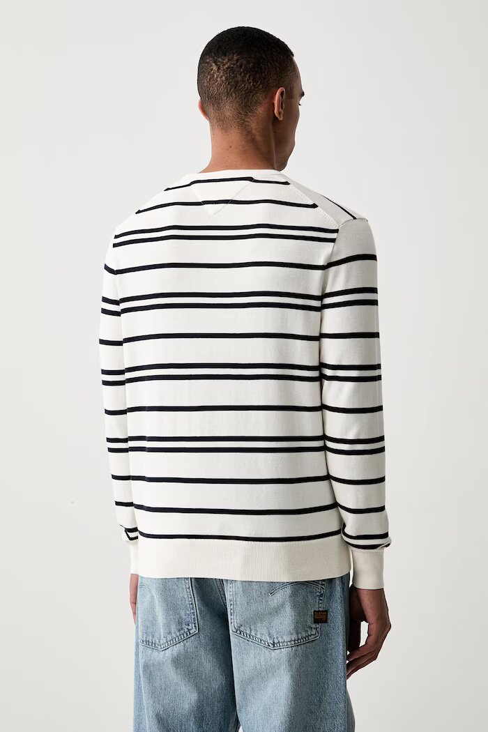 Tommy Hilfiger пуловер мъжки от памук бежов MW0MW39999