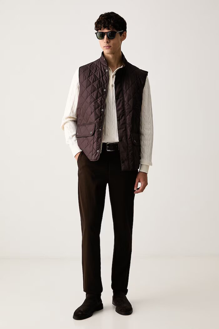 Tommy Hilfiger пуловер мъжки от памук бежов MW0MW41955