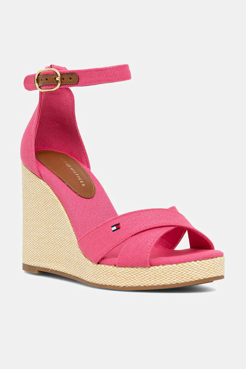 Tommy Hilfiger Сандали FLAG HIGH WEDGE ESPAD CRISSCROSS