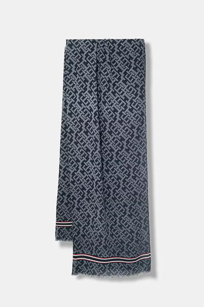 Tommy Hilfiger шал дамски тъмносин AW0AW18605