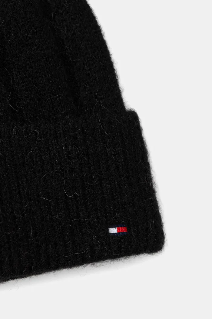 Tommy Hilfiger Шапка с вълна в черно AW0AW17779