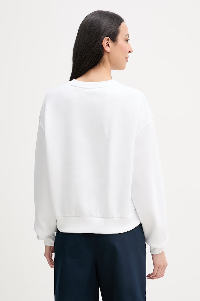 Tommy Hilfiger суичър дамски с памук бял WW0WW47831