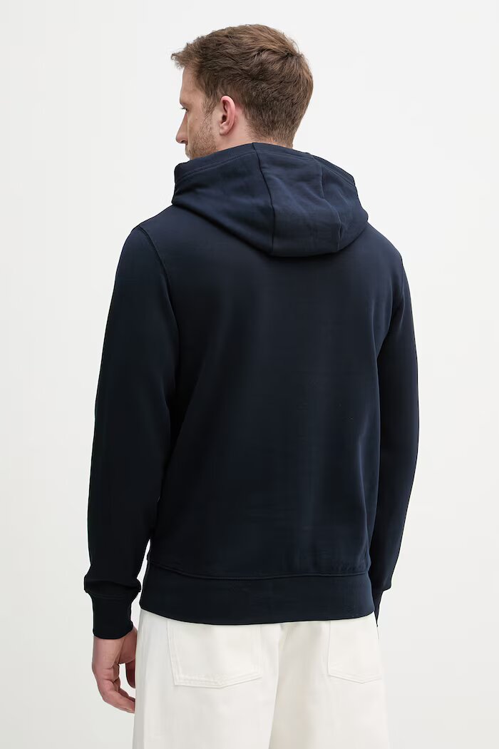 Tommy Hilfiger суичър с качулка мъжки от памук тъмносин MW0MW42464
