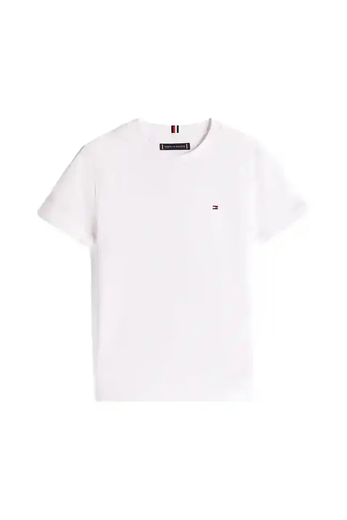 Tommy Hilfiger тениска за деца от памук бяла KB0KB06879