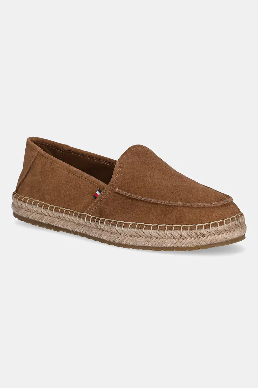 Tommy Hilfiger Велурени еспадрили HILFIGER FLEX ESPA SUEDE LOAFER