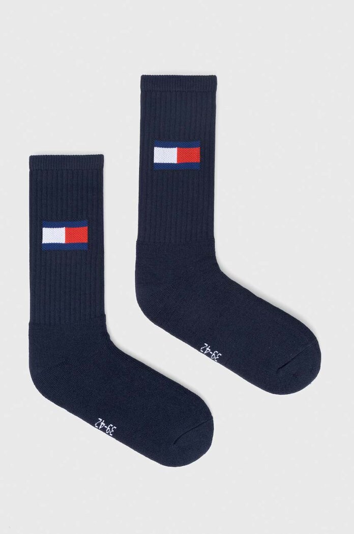 Tommy Jeans чорапи с памук 2 броя тъмносини 701228222