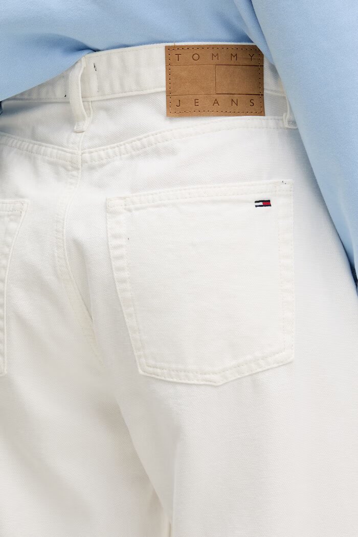Tommy Jeans дънки barrel дамски бели DW0DW22662