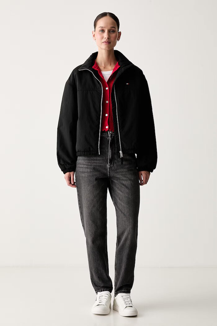 Tommy Jeans дънки tapered дамски сиви DW0DW21812