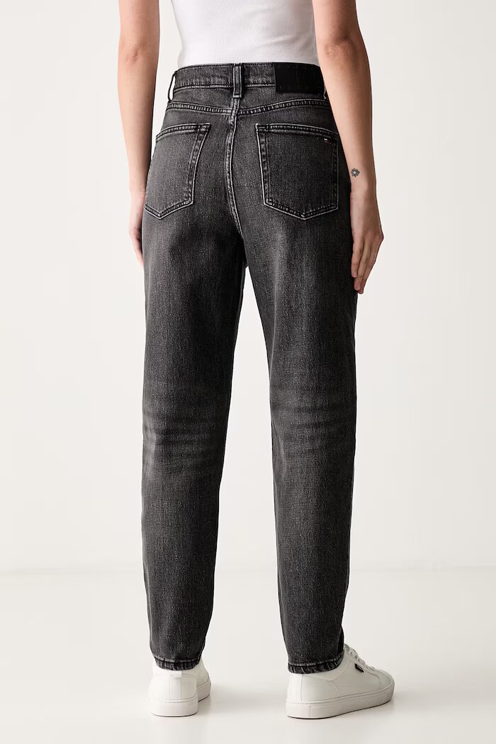 Tommy Jeans дънки tapered дамски сиви DW0DW21812