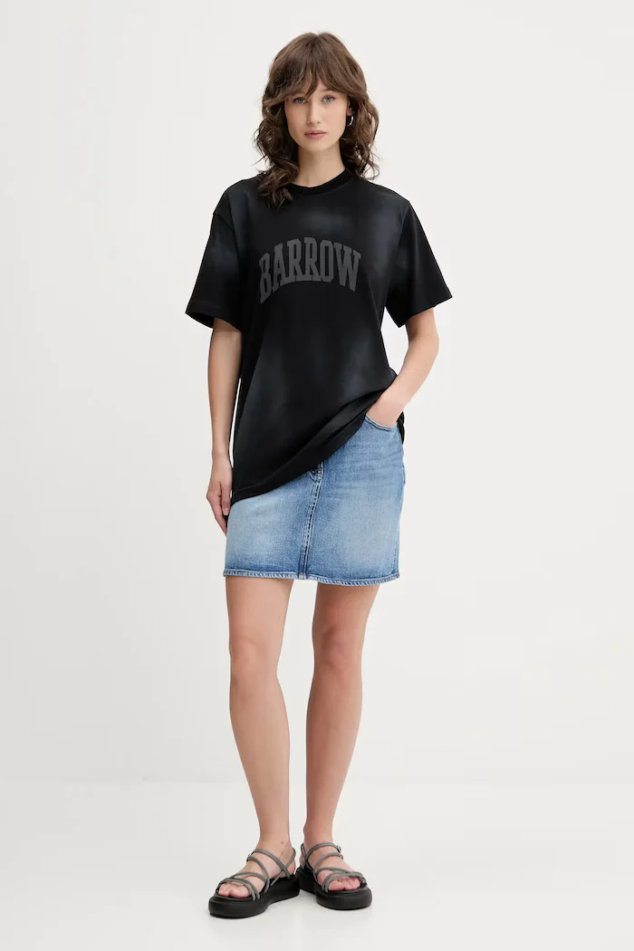 Tommy Jeans Дънкова пола в синьо къса с кройка тип молив DW0DW20136