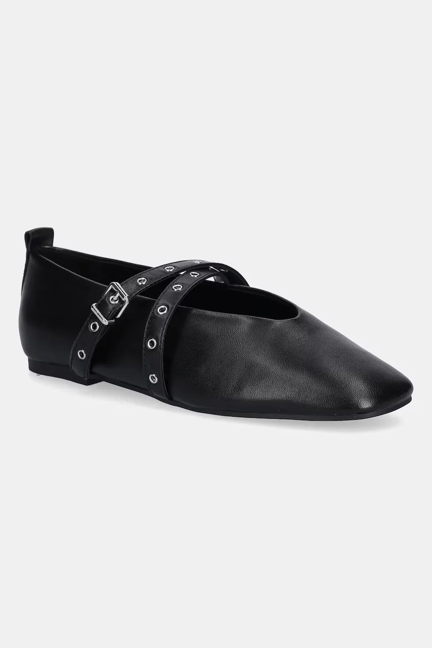 Tommy Jeans Кожени балеринки TJW LEATHER MARYJANE BALLERINA