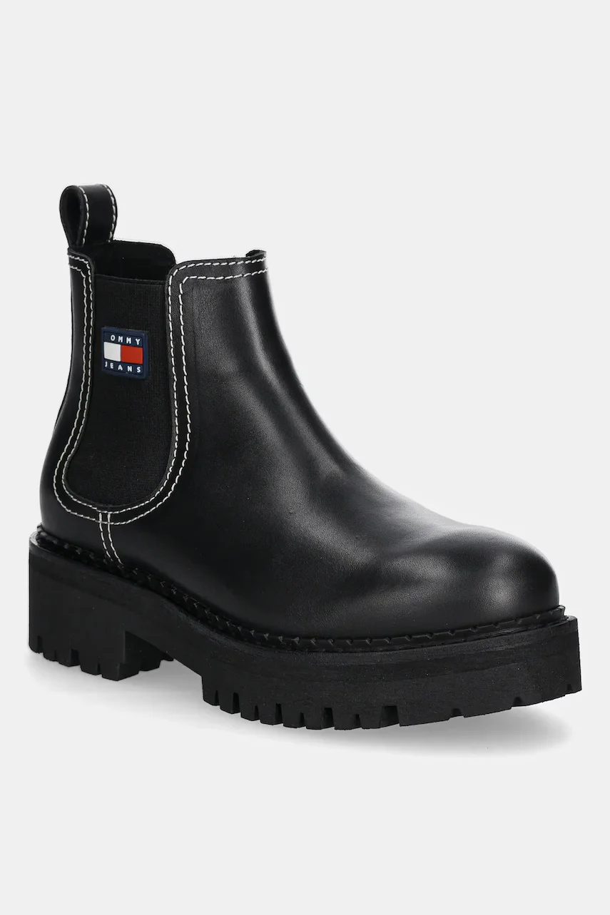 Tommy Jeans Кожени боти челси TJW URBAN CHELSEA BOOT