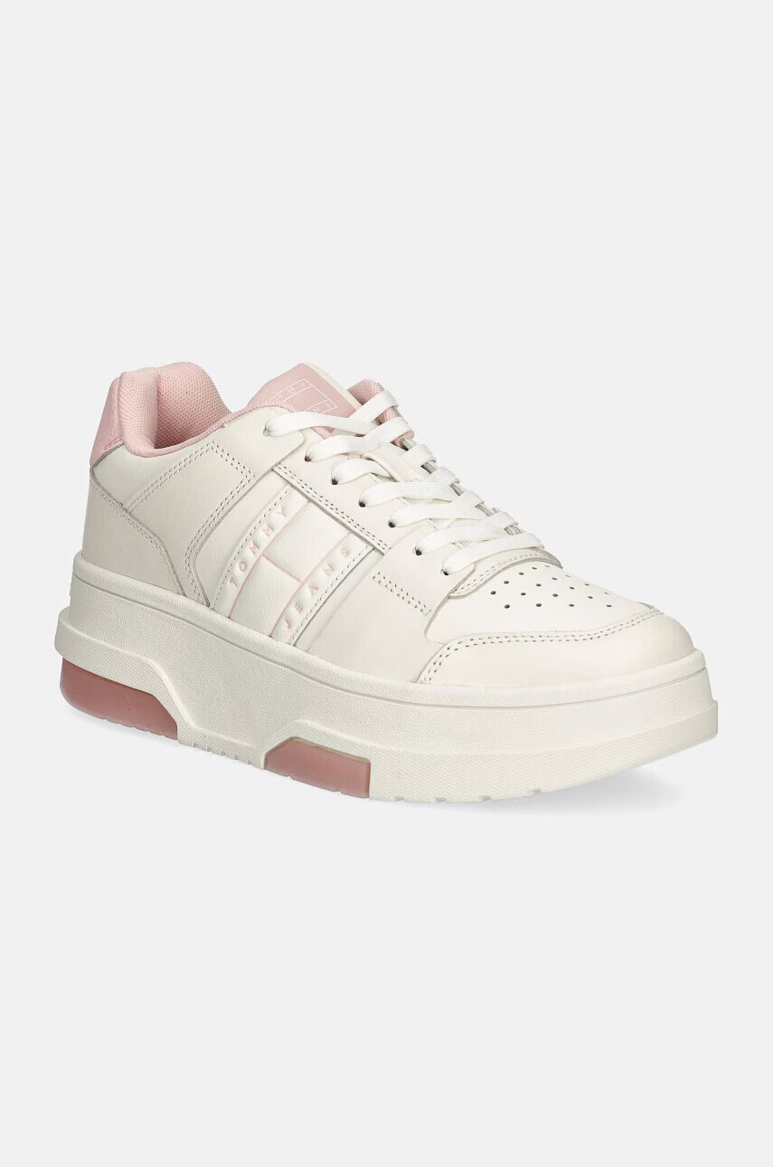 Tommy Jeans Кожени маратонки THE BROOKLYN FLATFORM