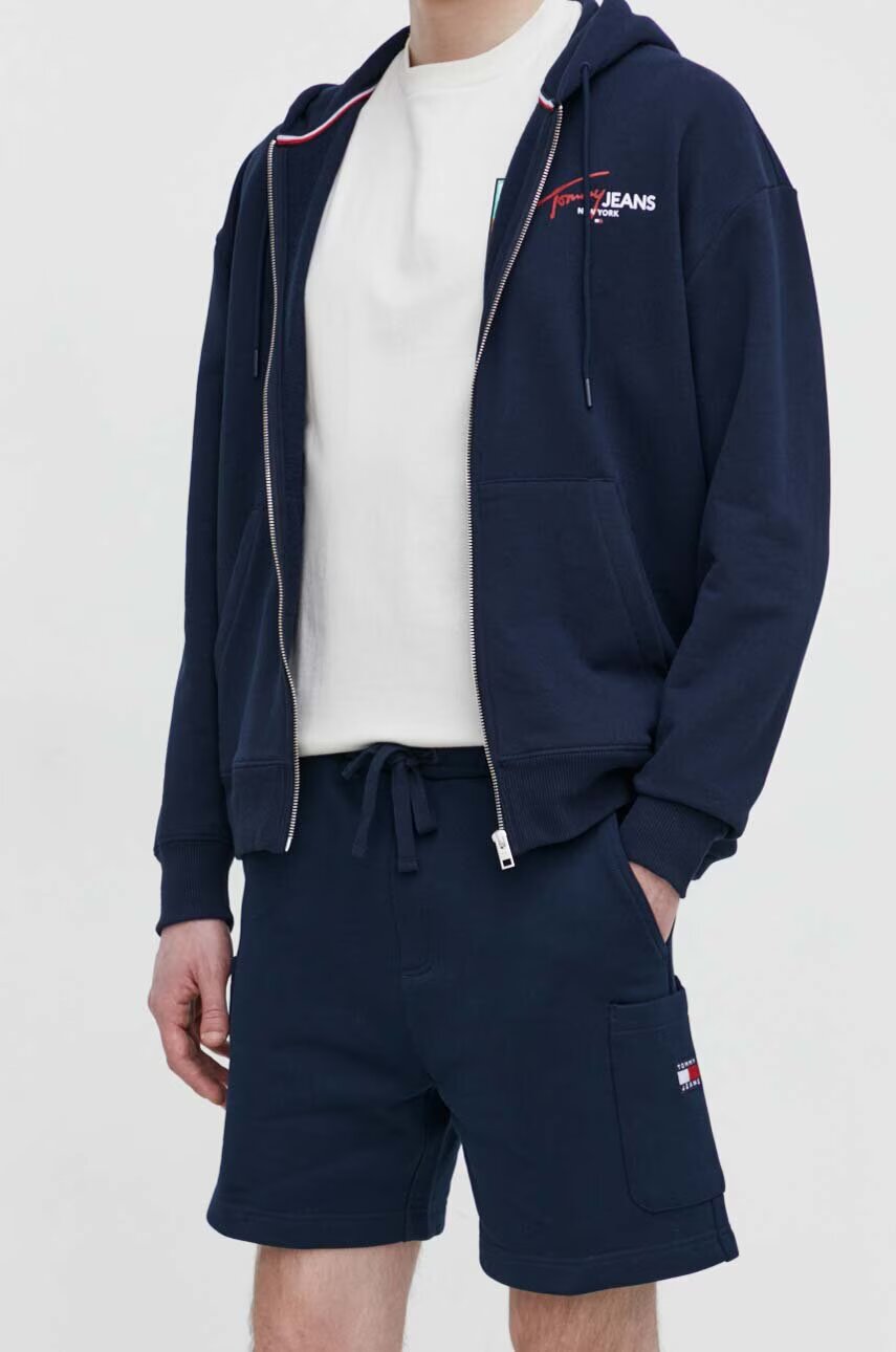 Tommy Jeans Памучен къс панталон