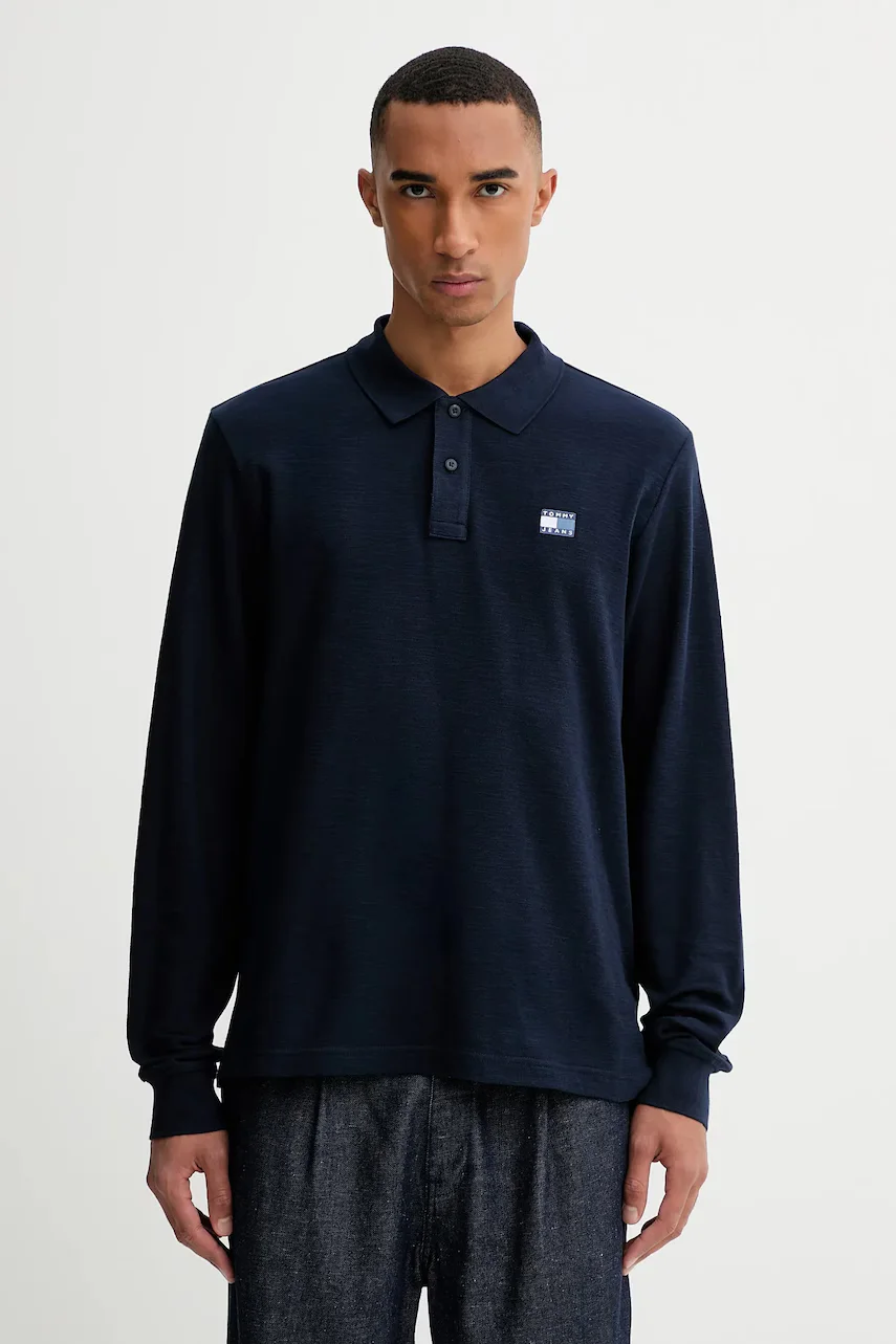 Tommy Jeans Памучна блуза с дълги ръкави