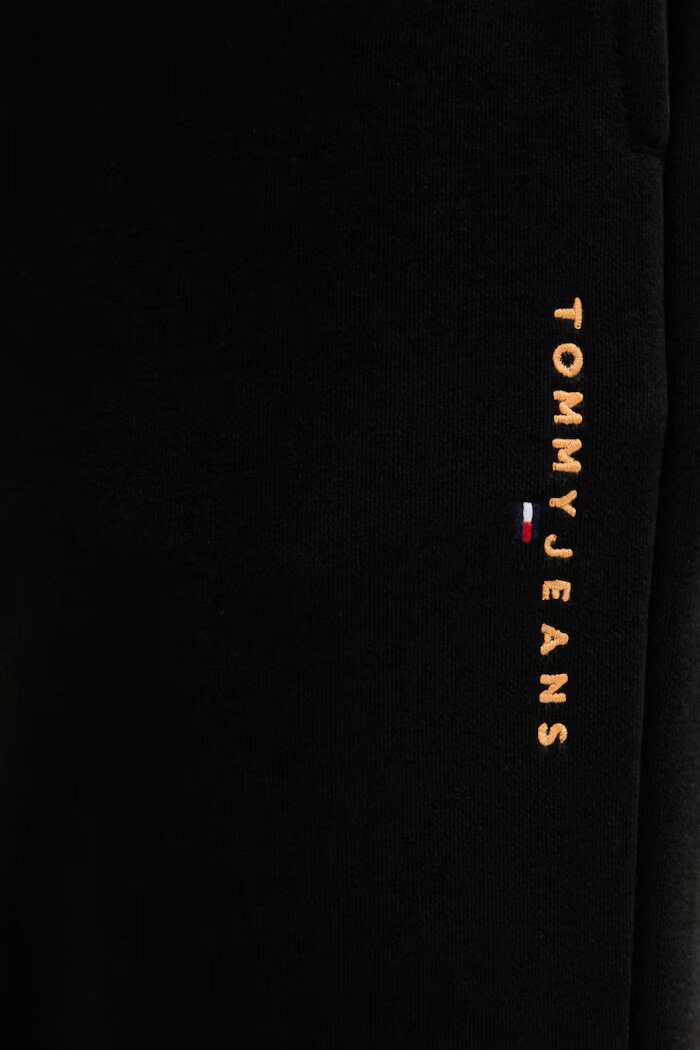 Tommy Jeans спортен панталон мъжки от памук черен DM0DM23014