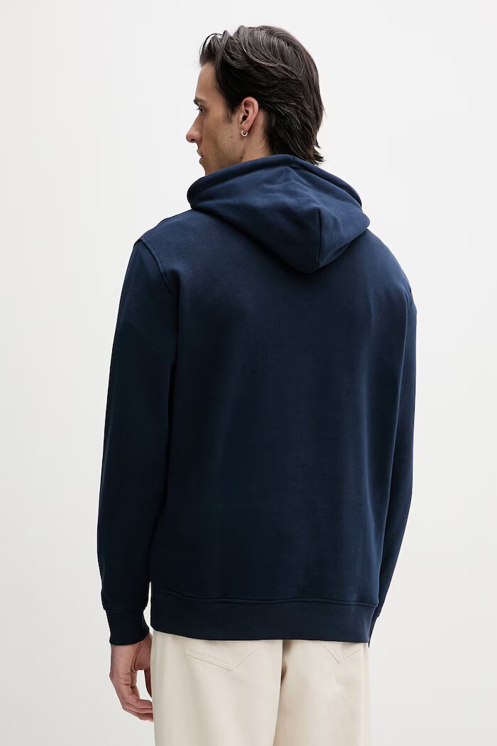 Tommy Jeans Суичър с качулка мъжки от памук тъмносин DM0DM22680