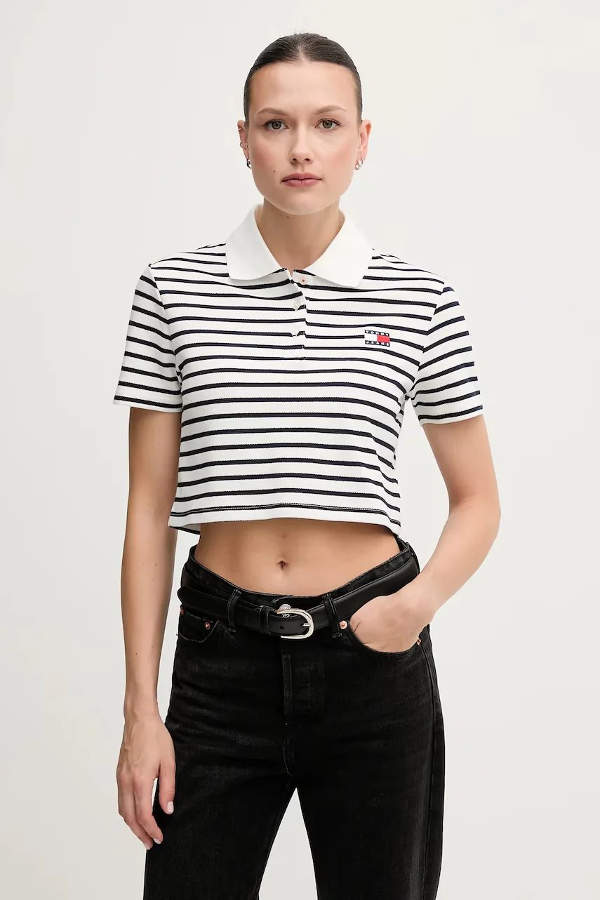 Tommy Jeans Тениска с яка