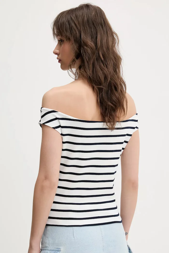 Tommy Jeans Топ в бяло DW0DW20234