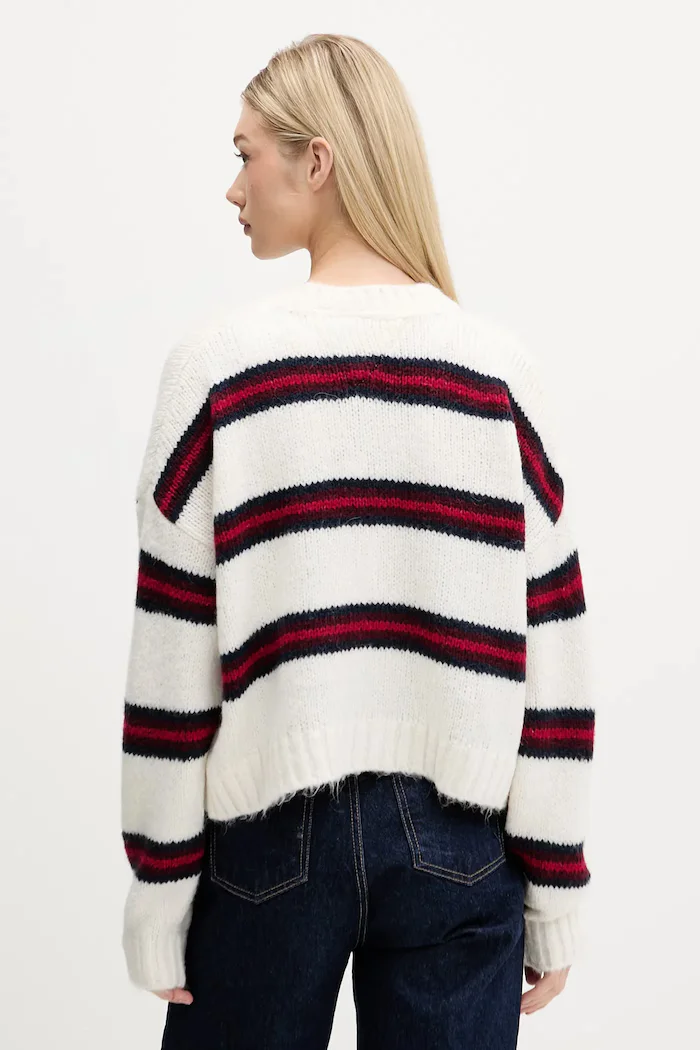 Tommy Jeans Жилетка с вълна дамска в бежово DW0DW21678
