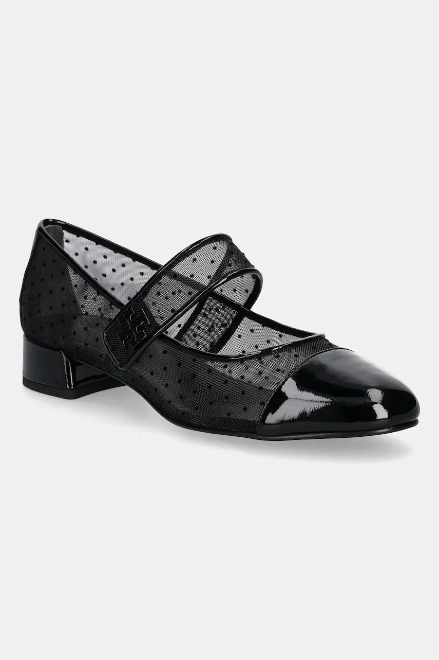 Tory Burch Обувки с дебел ток Cap-Toe Mary Jane Heel Ballet