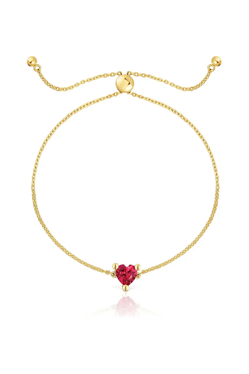 Tous Позлатена сребърна гривна